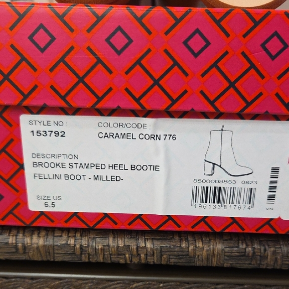 Tory Burch Brooke Stamped Heel Bootie - Picture 6 of 6